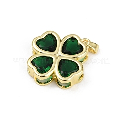 Латунь стекло кулоны&nbsp;KK-R226-05G-03