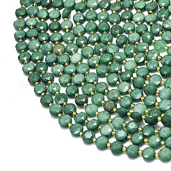 Природные окрашенные белого нефрита нитей бисера&nbsp;G-C116-A51-02