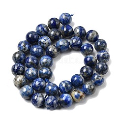 Нитки бусины из натурального ляписа-лазури&nbsp;G-G344-A09-10mm