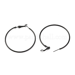 Boucles d'oreilles créoles en acier inoxydable 201 avec peinture au four&nbsp;EJEW-P185-C03-01