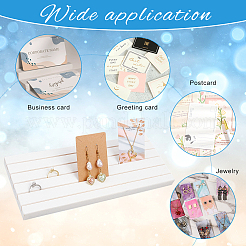 5-слотовая деревянная подставка для серег с наклоном назад&nbsp;EDIS-WH0021-36D