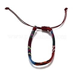 Verstellbare geflochtene Armbänder aus Baumwolle und Leinen im Bohème-Stil für Freundschaft&nbsp;OB0004-24