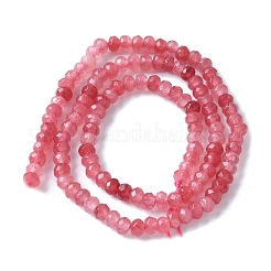 Gefärbte natürliche Malaysia Jade Rondelle Perlen&nbsp;G-E316-2x4mm-62