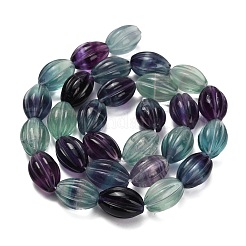 Нити резных бусин из натурального флюорита&nbsp;G-L634-J04-C01