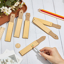 6 lima de papel de lija de 2 estilos con lápiz de madera y tablero de papel de lija&nbsp;TOOL-GF0003-58