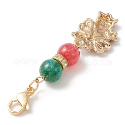 Décorations de pendentif en alliage d'émail sur le thème de noël&nbsp;HJEW-JM01136
