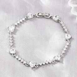 Pulseras de cadena con eslabones en forma de corazón&nbsp;KK-CBA68DA-10P-01
