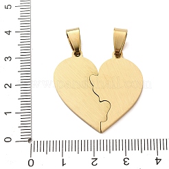 201 Edelstahl-Split-Anhänger&nbsp;STAS-F368-04G