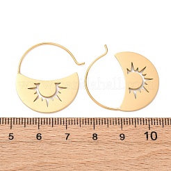 Серьги-подвески из нержавеющей стали 304&nbsp;EJEW-Z118-07G-01