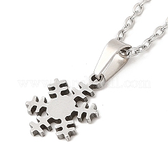 Collar colgante de acero inoxidable 306 que no se empaña para mujer&nbsp;NJEW-Q772-01P-07