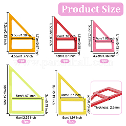 Акриловый стеганый шаблон для банданы для домашних животных&nbsp;DIY-WH0033-63A