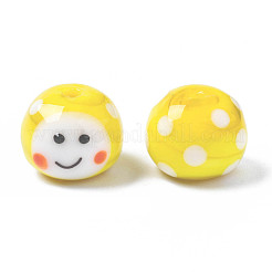 Бусины ручной работы ухабистой бисер нитей&nbsp;LAMP-Q031-009F