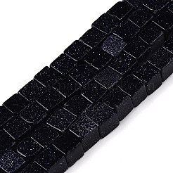 Goldstone sintética azul hebras de abalorios&nbsp;G-T139-6x6-18B