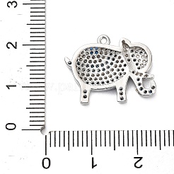 Латунные микро проложить кубического циркония подвески&nbsp;KK-L229-055P