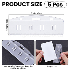 5 porte-carte d'identité en plastique&nbsp;OFST-CP0001-17