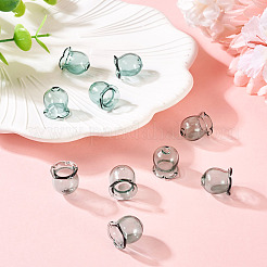 10 шт. стеклянные колпачки для изготовления колокольчиков&nbsp;GLAA-BY0001-05F