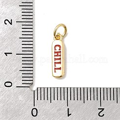 Breloques d'émail en laiton&nbsp;KK-P338-01G-D02