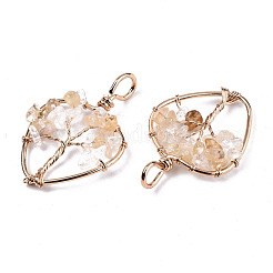 Природные подвески цитрин&nbsp;G-T131-97