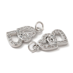 Кулоны из экологически чистой латуни с микропаве и кубическим цирконием&nbsp;KK-M246-23P