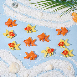 30 pz. 2 decorazioni in resina a forma di pesce dorato&nbsp;AJEW-SP0004-10