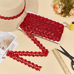 Металлизированная кружевная отделка&nbsp;OCOR-WH0101-162C