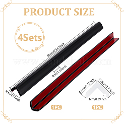 PVC autoadhesivo con tiras anticolisión acrílicas&nbsp;AJEW-WH0609-874B