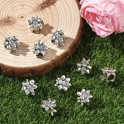 Сплавочные европейские бусины&nbsp;X-PALLOY-S079-078AS