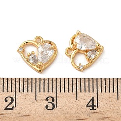 Латунные микропаве прозрачные кубические циркониевые подвески&nbsp;KK-B160-29G