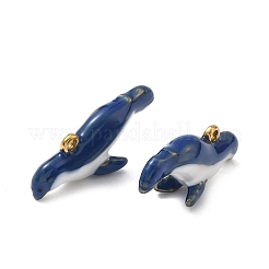 304 Edelstahl-Emaille-Anhänger&nbsp;STAS-F347-21B-G