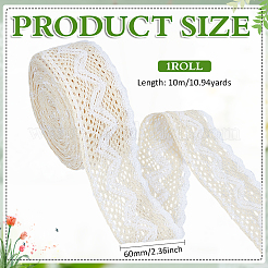 Cinta de encaje de algodón&nbsp;SRIB-WH0011-489B
