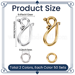 100 borsa 2 colori ganci e fermagli in stile tibetano&nbsp;FIND-SP0006-15