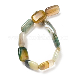 Натуральные полосатые агатовые бусы&nbsp;G-K392-B05-13x18mm