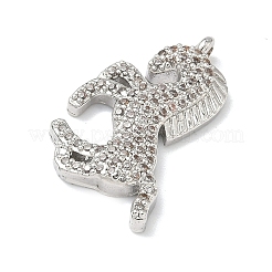 Латунные микро проложить кубического циркония подвески&nbsp;KK-I476-25A-P01