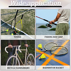 12 Stück 6 Farben PU-Leder-Griffband für Badmintonschläger&nbsp;AJEW-GF0013-59