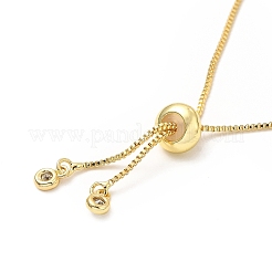 Регулируемая стойка с покрытием из латуни кубический цирконий и браслеты-цепочки BJEW-A132-23G