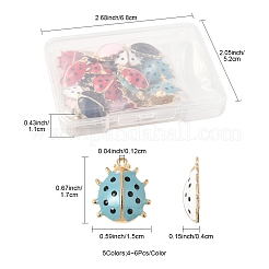 24шт 5 стиля подвески из сплава с эмалью&nbsp;ENAM-FS0002-94