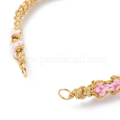 Fabrication de bracelets de perles tressés en fil de polyester et de nylon&nbsp;AJEW-JB00945-01