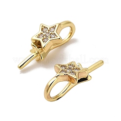 Звездная стойка покрытие латунь микропаве кубический цирконий подвеска баилы&nbsp;KK-S397-15B-G