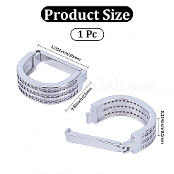 Зажимы для галстука из цинкового сплава с прозрачным кубическим цирконием&nbsp;AJEW-WH20096-01