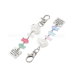 Ozean ABS-Kunststoff-Imitationsperlen & Acryl- & Legierungsanhänger&nbsp;HJEW-JM04864
