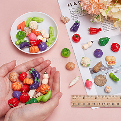 Непрозрачные кабошоны из смолы&nbsp;RESI-WH0038-67