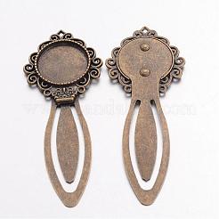 Tibetischer Stil Lesezeichen Fassungen für Cabochon&nbsp;TIBE-S157-AB-NR