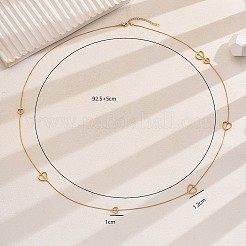 Длинные ожерелья из нержавеющей стали в форме сердца для женщин&nbsp;DN5562