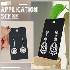 100 шт. прямоугольные бумажные карточки для демонстрации ювелирных изделий&nbsp;CDIS-SP0001-19