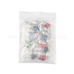 28 шт. 7-цветные литые стеклянные звенья/соединители&nbsp;GLAA-FS0001-94