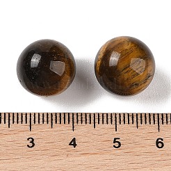 Natürliche Tigerauge-Kugelperlen ohne Loch&nbsp;G-K353-04C-04