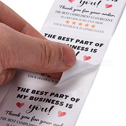 Quadratisches Papier danken Ihnen Aufkleber&nbsp;X-DIY-C042-02