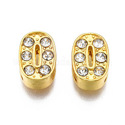 Ciondoli a scorrimento in lega placcati in oro&nbsp;PALLOY-WH0065-28J-G