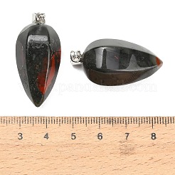 Natürliche afrikanische Blutsteinanhänger&nbsp;GG-K002-16O