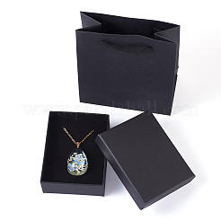 1 шт. ожерелья из нержавеющей стали с сухоцветами&nbsp;NJEW-TA0001-19B